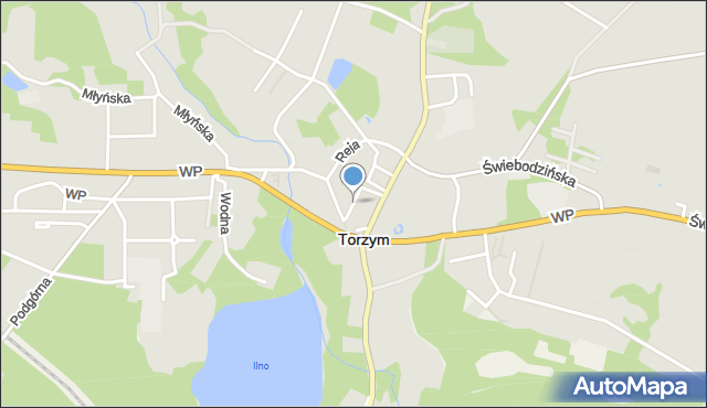 Torzym, Stolarska, mapa Torzym