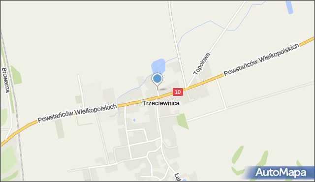 Trzeciewnica, Stawowa, mapa Trzeciewnica