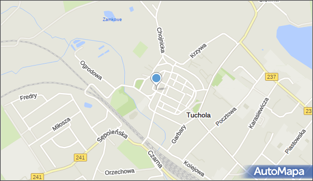 Tuchola, Staromiejska, mapa Tuchola
