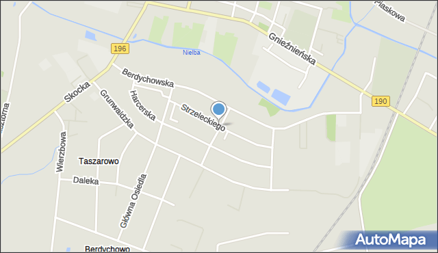 Wągrowiec, Strzeleckiego Pawła Edmunda, mapa Wągrowiec