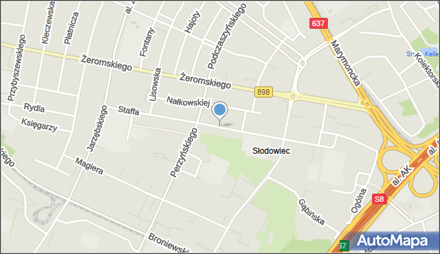 Warszawa, Staffa Leopolda, mapa Warszawy