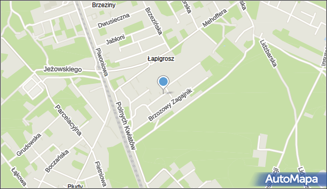 Warszawa, Starego Dębu, mapa Warszawy