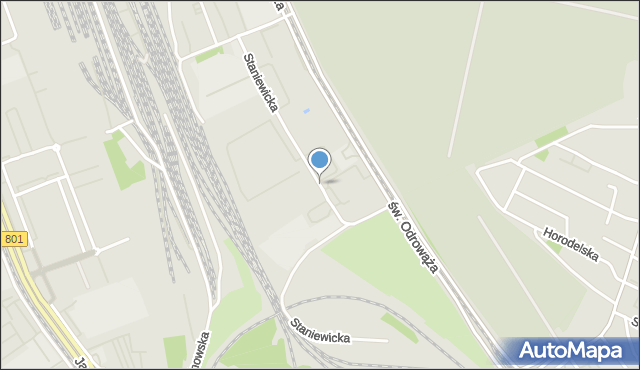 Warszawa, Staniewicka, mapa Warszawy