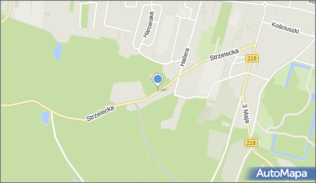 Wejherowo, Strzelecka, mapa Wejherowo