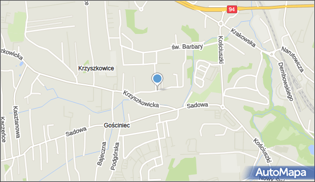 Wieliczka, Strzelców Wielickich, mapa Wieliczka