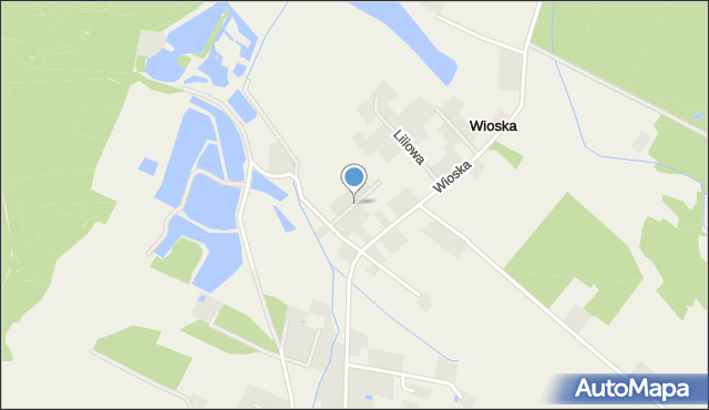 Wioska gmina Syców, Stawowa, mapa Wioska gmina Syców