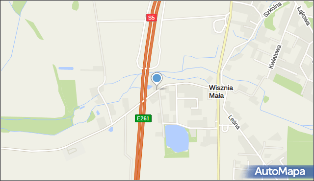 Wisznia Mała, Strzeszowska, mapa Wisznia Mała