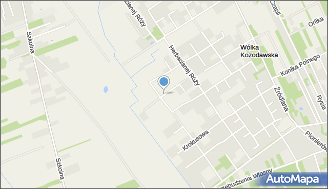 Wólka Kozodawska, Stepowa, mapa Wólka Kozodawska