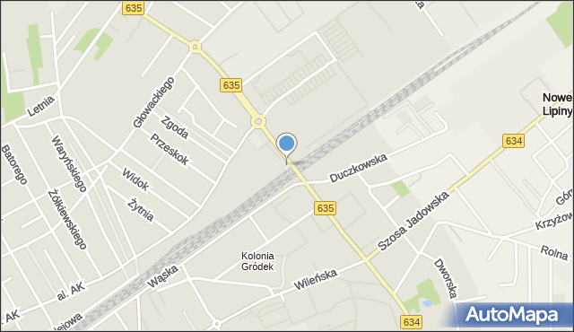 Wołomin, Stacja Słoneczna, mapa Wołomin