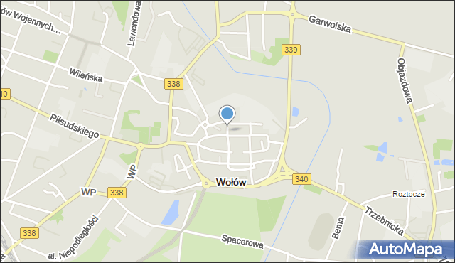 Wołów, Stara, mapa Wołów