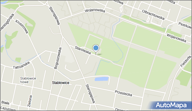 Wrocław, Staroleska, mapa Wrocławia