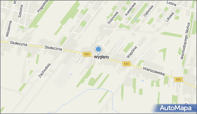 Wyględy, Stołeczna, mapa Wyględy