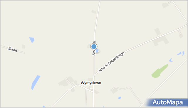 Wymysłowo gmina Łubianka, Stawowa, mapa Wymysłowo gmina Łubianka