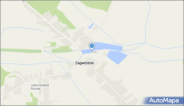 Zagwiździe, Stawowa, mapa Zagwiździe