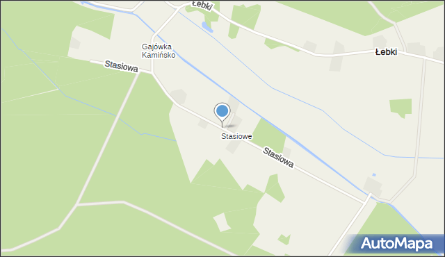 Zborowskie gmina Ciasna, Stasiowa, mapa Zborowskie gmina Ciasna