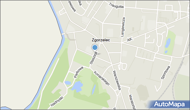 Zgorzelec, Staszica Stanisława, mapa Zgorzelec