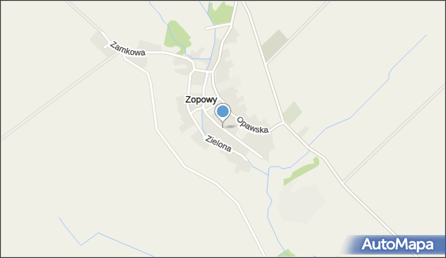 Zopowy, Stawowa, mapa Zopowy