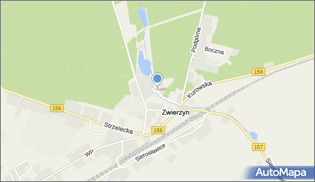 Zwierzyn powiat strzelecko-drezdenecki, Strumykowa, mapa Zwierzyn powiat strzelecko-drezdenecki