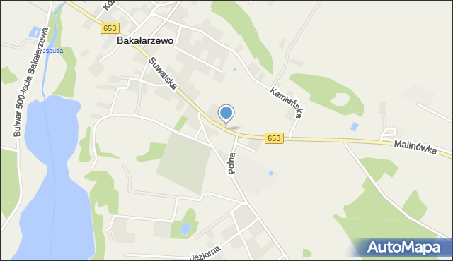 Bakałarzewo, Suwalska, mapa Bakałarzewo