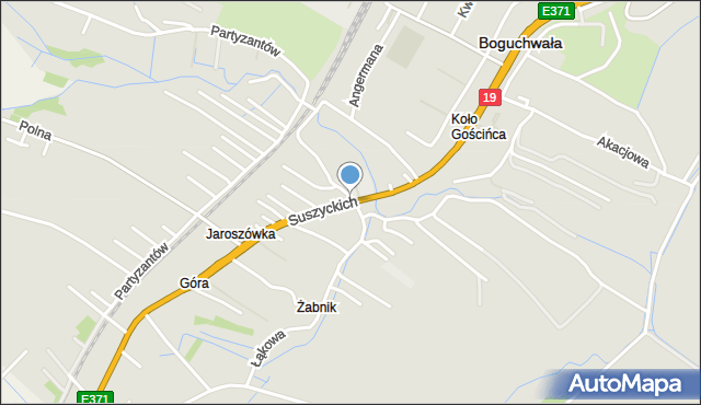 Boguchwała powiat rzeszowski, Suszyckich, mapa Boguchwała powiat rzeszowski