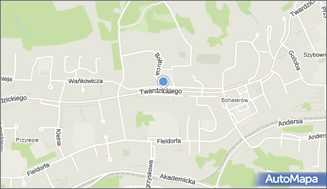 Bydgoszcz, Sucharskiego Henryka, mjr., mapa Bydgoszczy