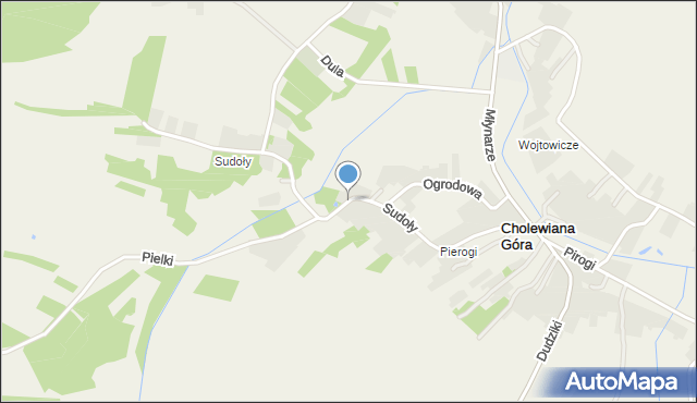 Cholewiana Góra, Sudoły, mapa Cholewiana Góra