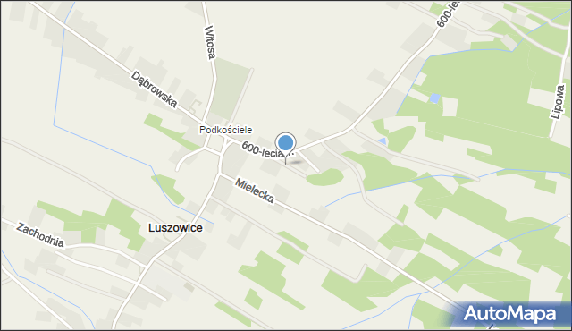 Luszowice gmina Radgoszcz, Suwady Macieja, dr., mapa Luszowice gmina Radgoszcz