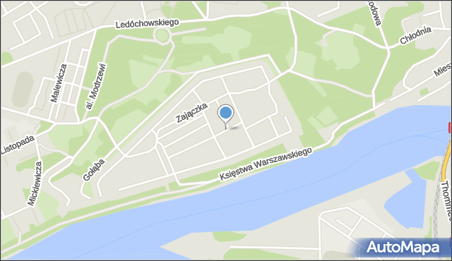 Nowy Dwór Mazowiecki, Sułkowskiego Pawła Antoniego, gen., mapa Nowy Dwór Mazowiecki