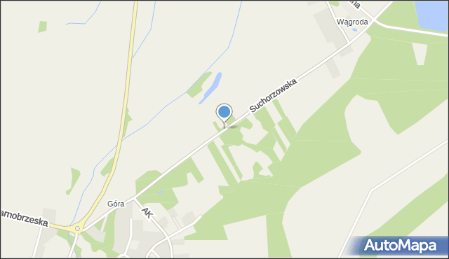 Skopanie, Suchorzowska, mapa Skopanie