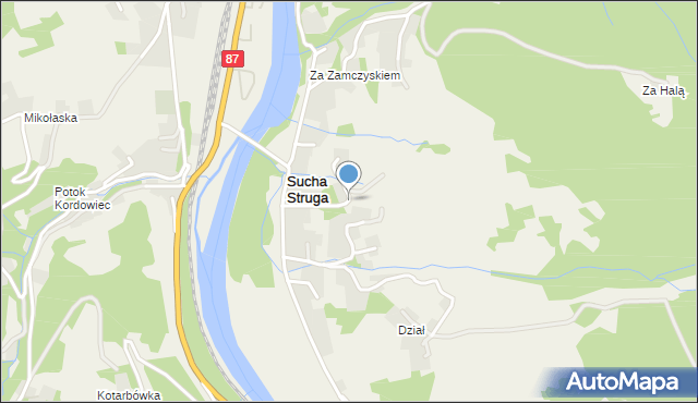 Sucha Struga, Sucha Struga, mapa Sucha Struga