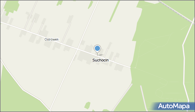 Suchocin gmina Łuków, Suchocin, mapa Suchocin gmina Łuków