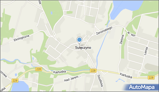 Sulęczyno, Sulęczyno, mapa Sulęczyno