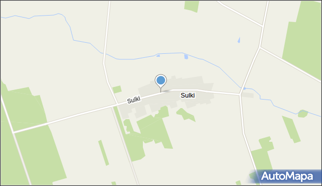Sulki gmina Wierzbno, Sulki, mapa Sulki gmina Wierzbno