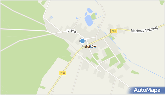 Sułków gmina Krasocin, Sułków, mapa Sułków gmina Krasocin