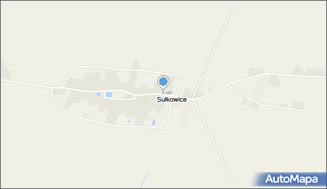 Sułkowice gmina Krobia, Sułkowice, mapa Sułkowice gmina Krobia