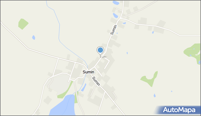 Sumin gmina Starogard Gdański, Sumin, mapa Sumin gmina Starogard Gdański