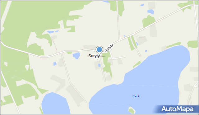 Suryty, Suryty, mapa Suryty