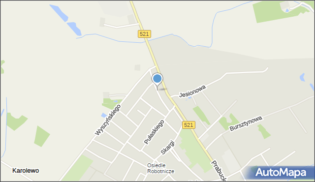 Susz, Sucharskiego Henryka, mjr., mapa Susz