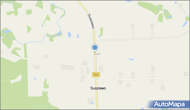 Suszewo gmina Wielgie, Suszewo, mapa Suszewo gmina Wielgie