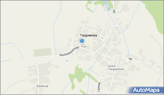 Targowiska, Suchodolskiego Macieja, ks., mapa Targowiska
