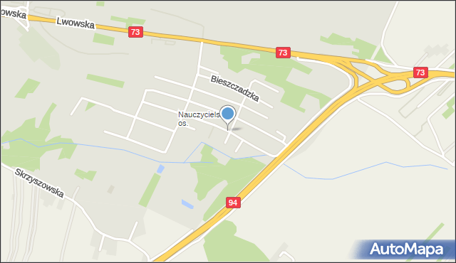 Tarnów, Sudecka, mapa Tarnów