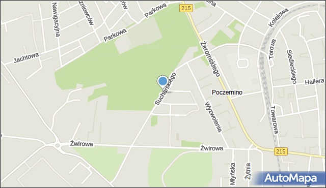 Władysławowo powiat pucki, Sucharskiego Henryka, mjr., mapa Władysławowo powiat pucki