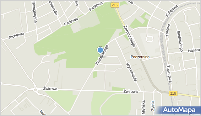 Władysławowo powiat pucki, Sucharskiego Henryka, mjr., mapa Władysławowo powiat pucki