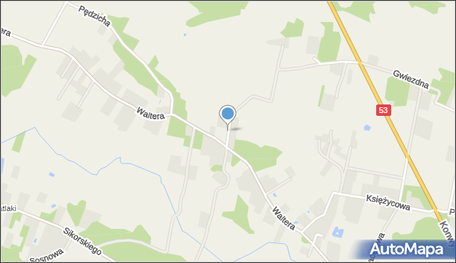 Antonie gmina Olszewo-Borki, św. Jana Pawła II, mapa Antonie gmina Olszewo-Borki