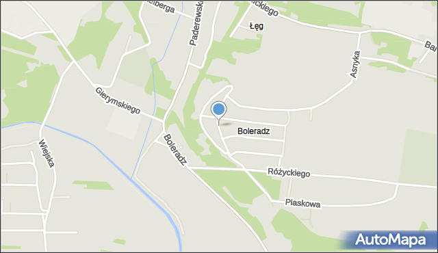 Będzin, Świderskiego Jana, prof., mapa Będzin