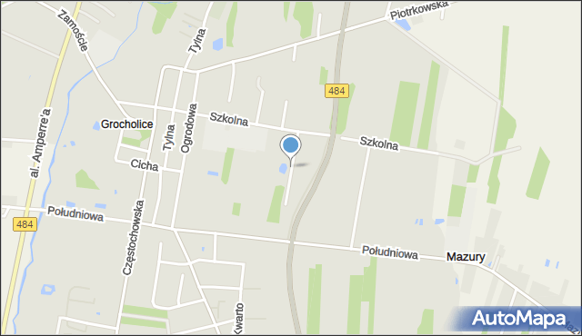 Bełchatów, św. Maksymiliana Marii Kolbego, mapa Bełchatów