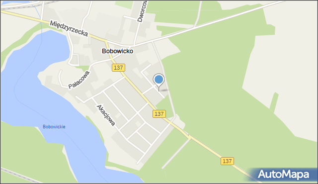 Bobowicko, Świerkowa, mapa Bobowicko