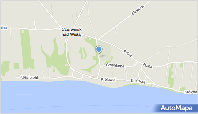 Czerwińsk nad Wisłą, Świętokrzyska, mapa Czerwińsk nad Wisłą