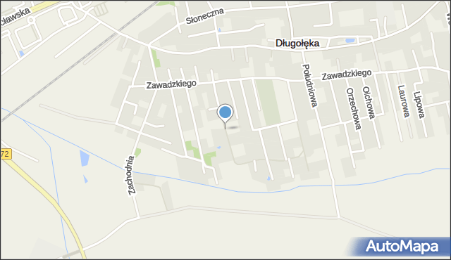 Długołęka powiat wrocławski, Świerkowa, mapa Długołęka powiat wrocławski