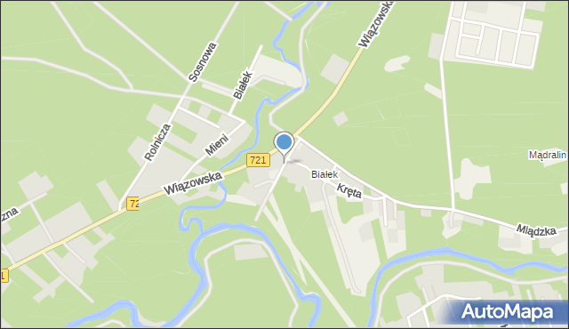 Emów, Świderska, mapa Emów